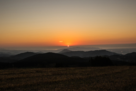 風香山荘から見る夕日